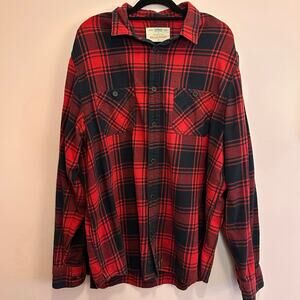 Urban Pipeline Buffalo Plaid Red Flannel Long Sleeve Shirt Men's XL